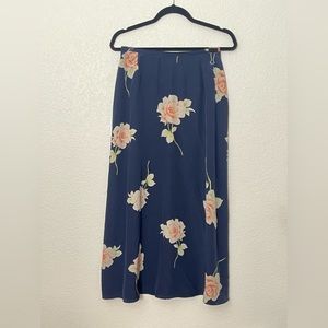 Vintage Liz Claiborne • Silk Midi Skirt